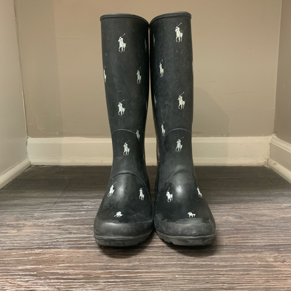 💛Polo Equestrian Style Rain boots Size 6💛
